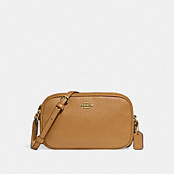 CROSSBODY POUCH - f30259 - LIGHT SADDLE/light gold