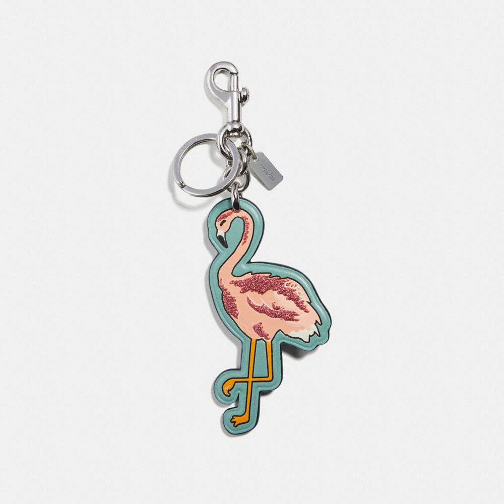 COACH F30279 - FLAMINGO BAG CHARM - MULTI/SILVER | COACH ACCESSORIES