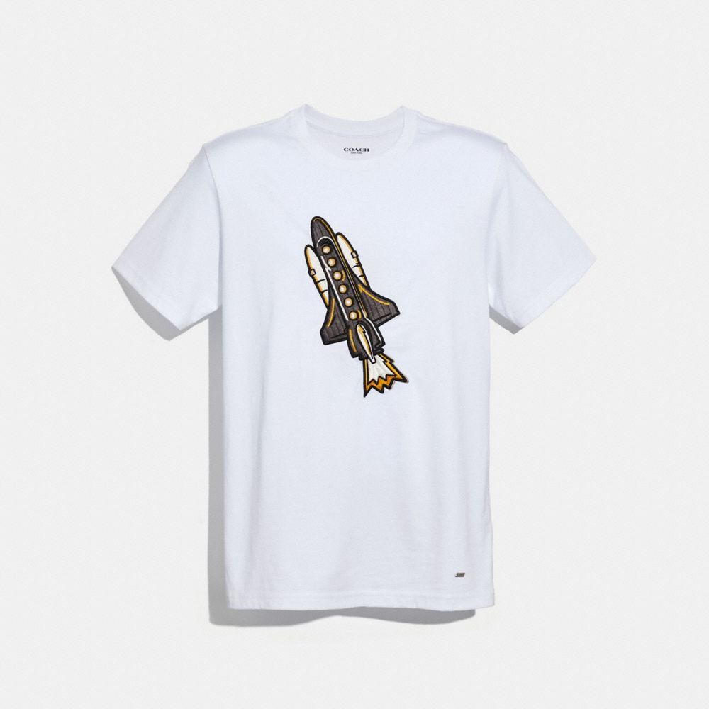 COACH f30330 ROCKET T-SHIRT WHITE