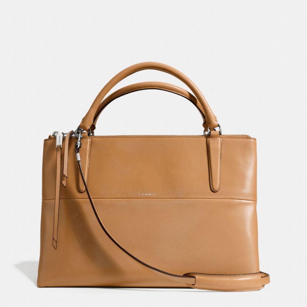 COACH BOROUGH BAG IN RETRO GLOVE TAN LEATHER - UE/CAMEL - F30348