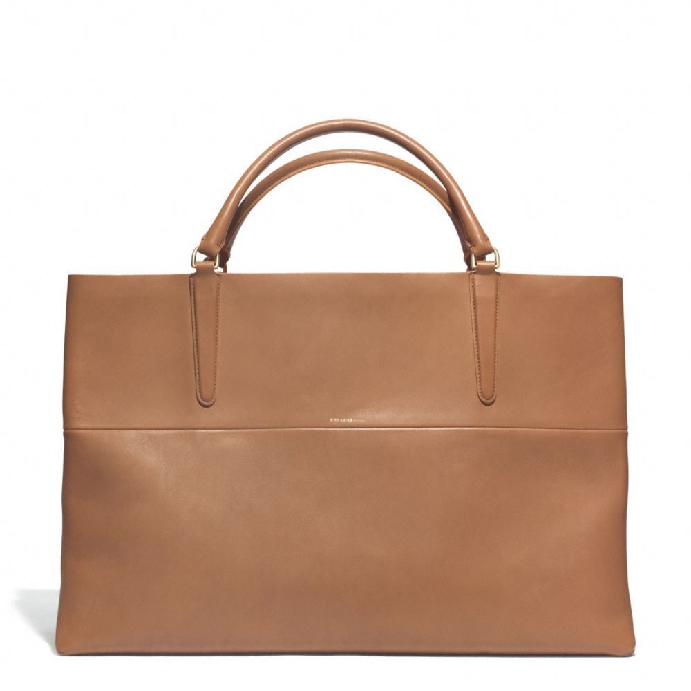 COACH F30378 - THE LARGE RETRO GLOVE TAN LEATHER EAST/WEST TOWN TOTE ...