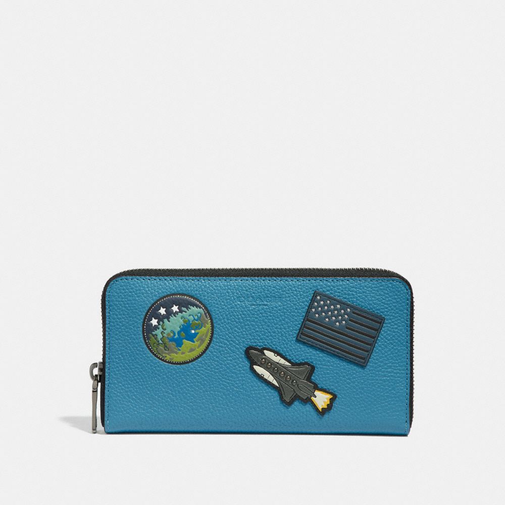 COACH F30422 Accordion Wallet With Space Patches RIVER