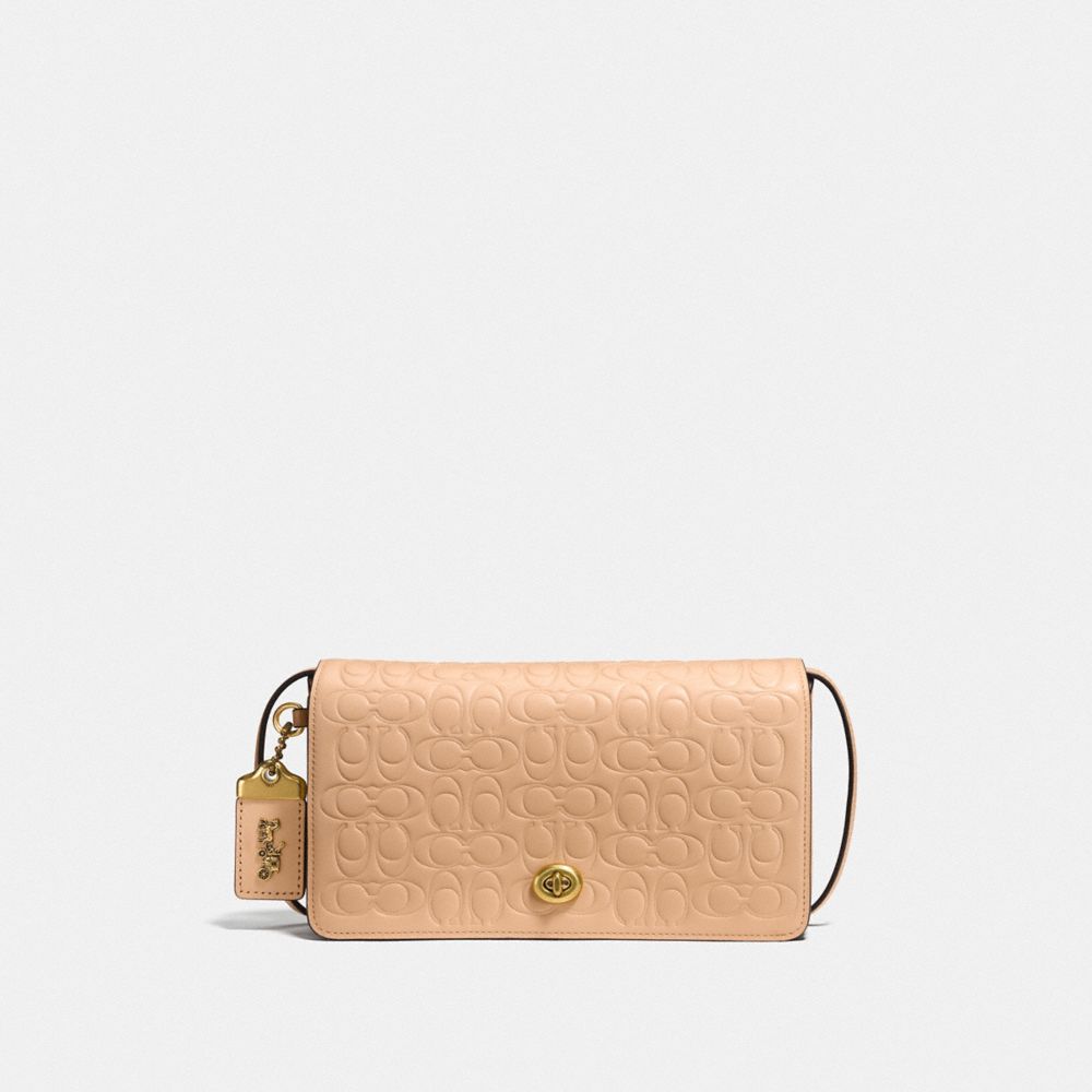 DINKY IN SIGNATURE LEATHER - OL/BEECHWOOD - COACH F30427