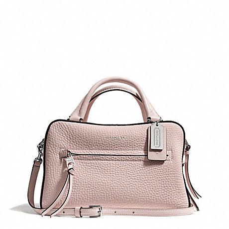 COACH F30446 BLEECKER PEBBLE LEATHER SMALL TOASTER SATCHEL SILVER/NEUTRAL-PINK