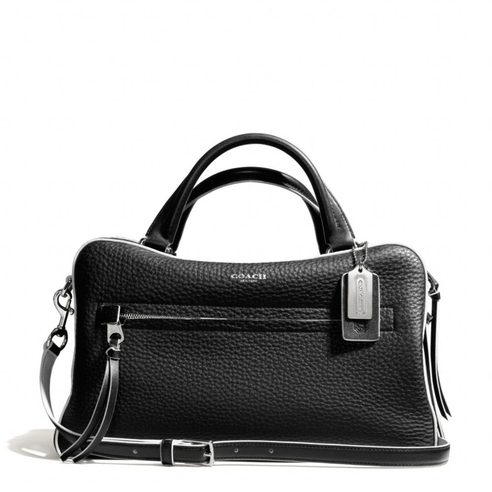 BLEECKER EDGEPAINT LEATHER TOASTER SATCHEL - SILVER/BLACK/WHITE - COACH F30447