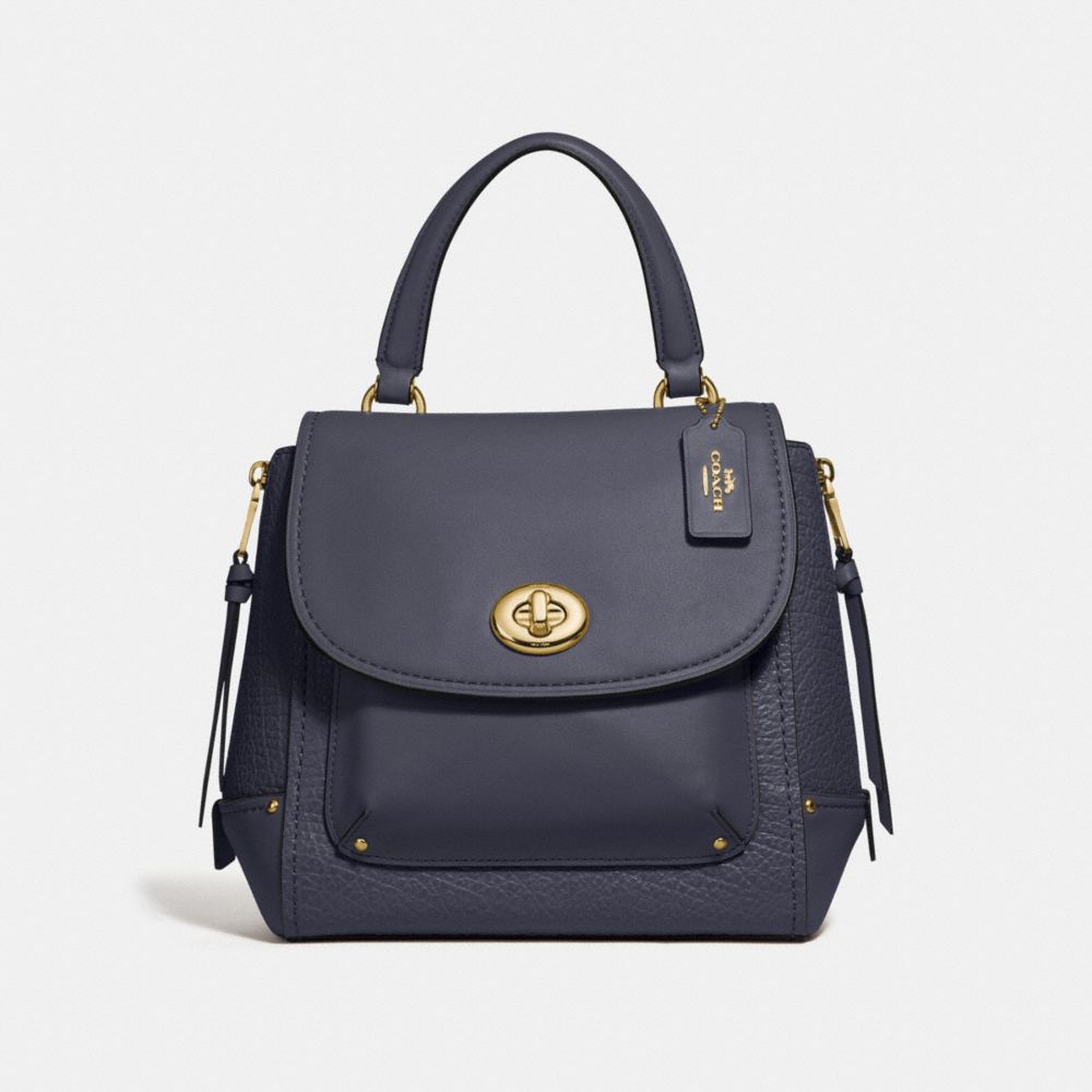 COACH f30525 FAYE BACKPACK MIDNIGHT/light gold