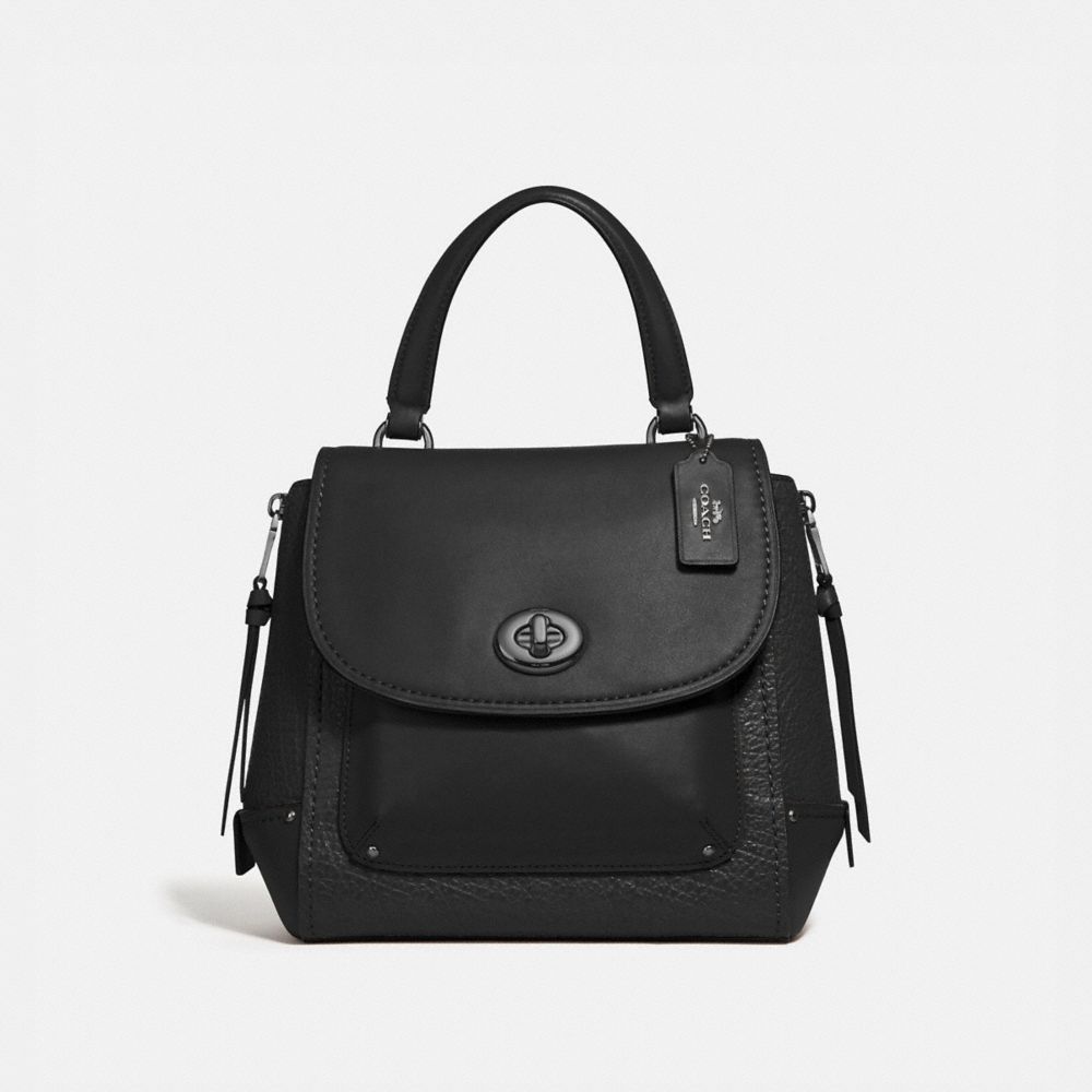 COACH F30525 - FAYE BACKPACK BLACK/BLACK ANTIQUE NICKEL