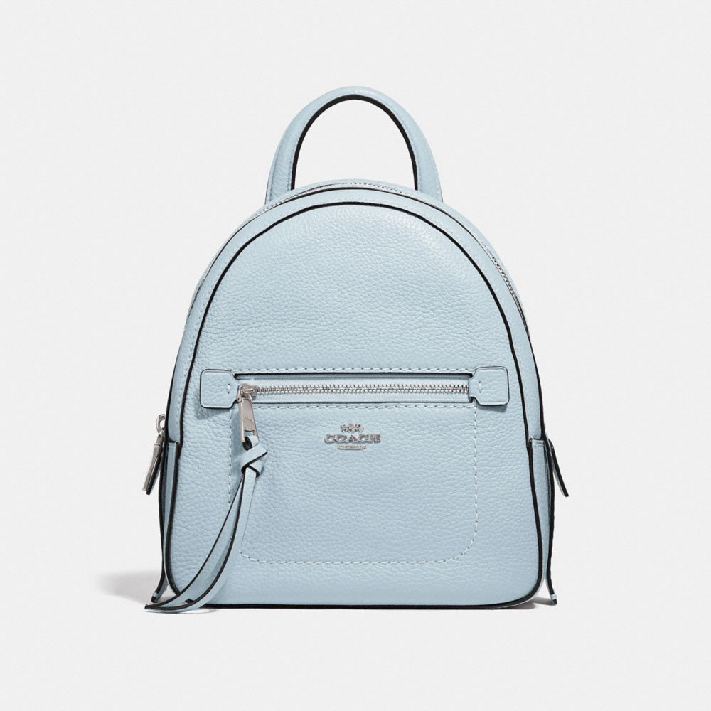 COACH f30530 ANDI BACKPACK SILVER/PALE BLUE