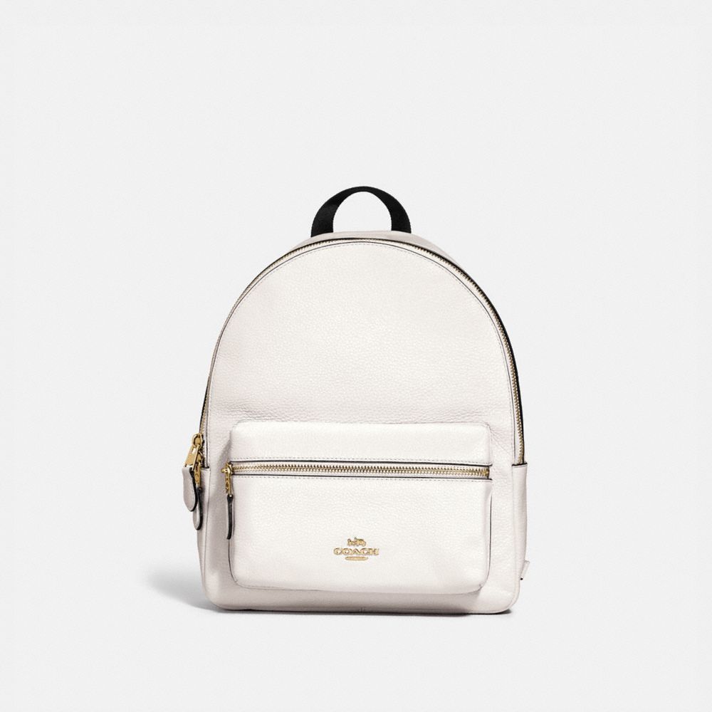 COACH MEDIUM CHARLIE BACKPACK - CHALK/LIGHT GOLD - F30550