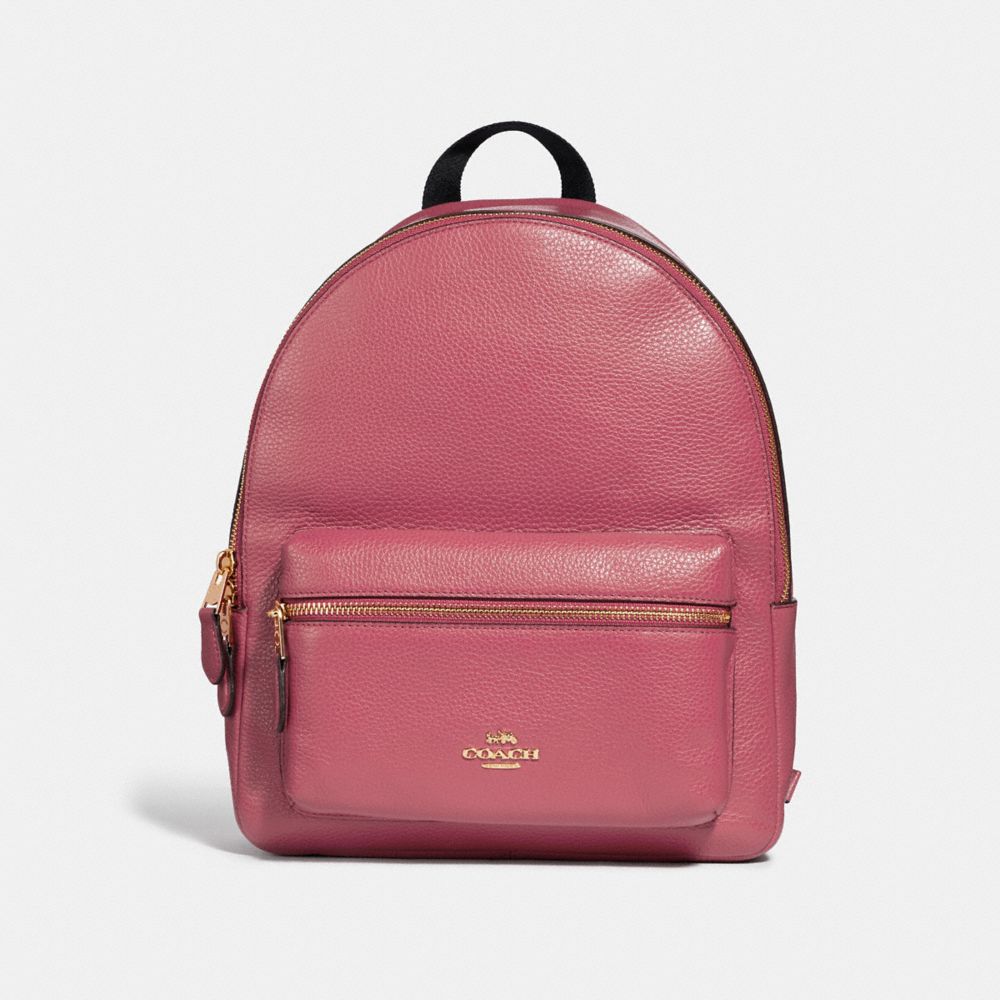 MEDIUM CHARLIE BACKPACK - F30550 - STRAWBERRY/IMITATION GOLD