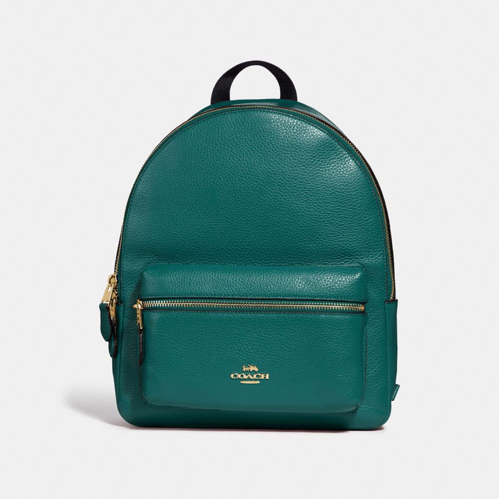 MEDIUM CHARLIE BACKPACK - DARK TURQUOISE/LIGHT GOLD - COACH F30550