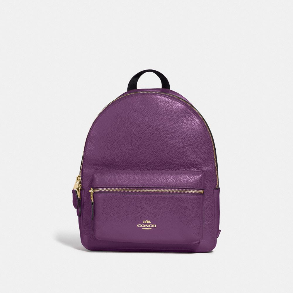 MEDIUM CHARLIE BACKPACK - GOLD/BLACKBERRY - COACH F30550