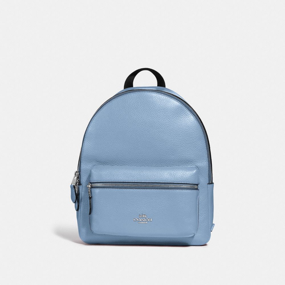 MEDIUM CHARLIE BACKPACK - CORNFLOWER/SILVER - COACH F30550