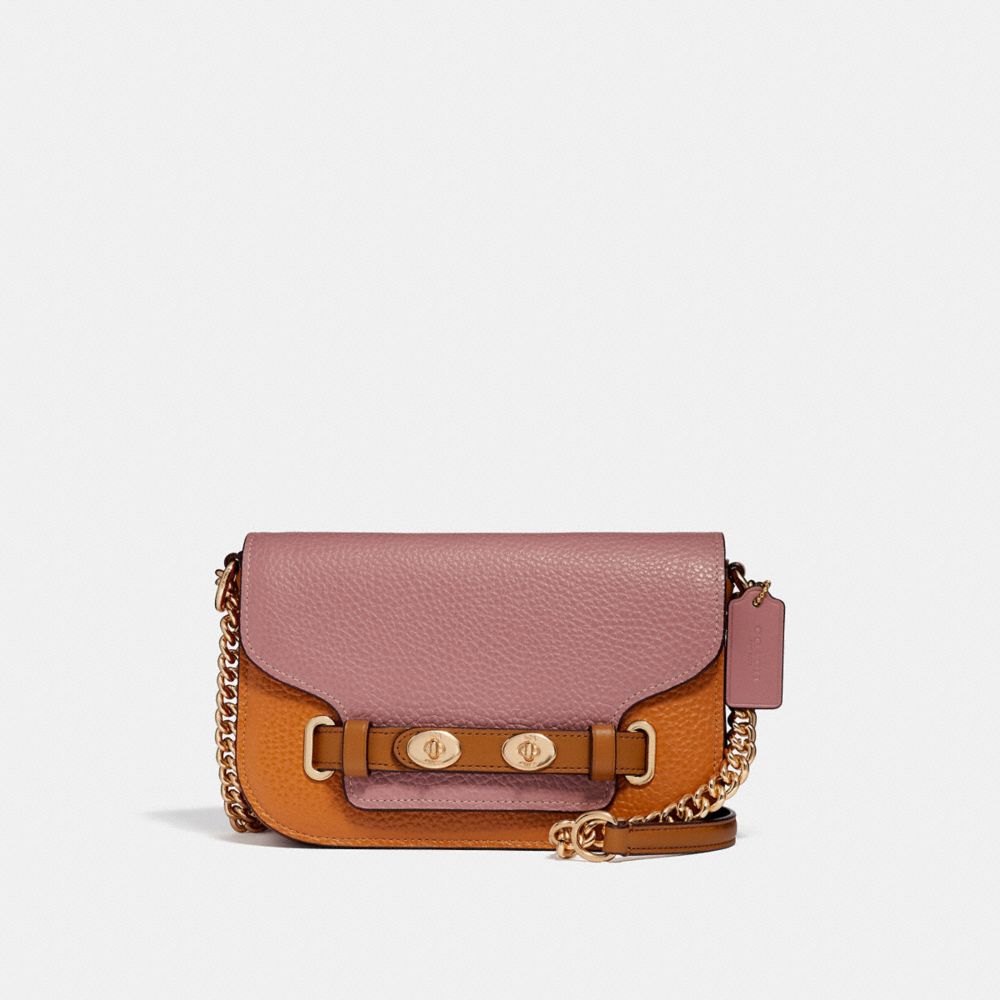 COACH BLAKE CROSSBODY 20 IN COLORBLOCK - Dusty Rose/Orange Multi /light gold - F30554