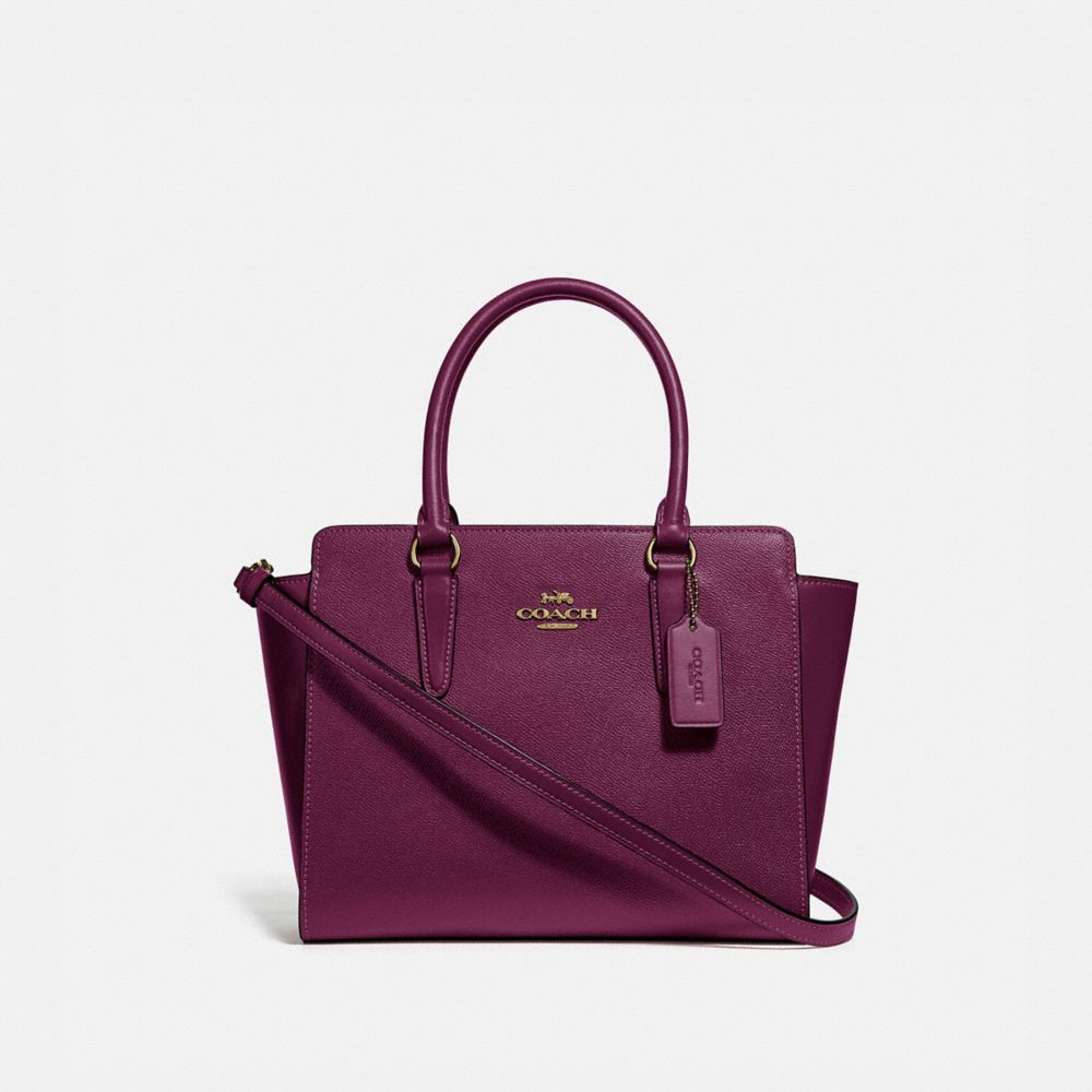 LEAH SATCHEL - F30555 - IM/DARK BERRY