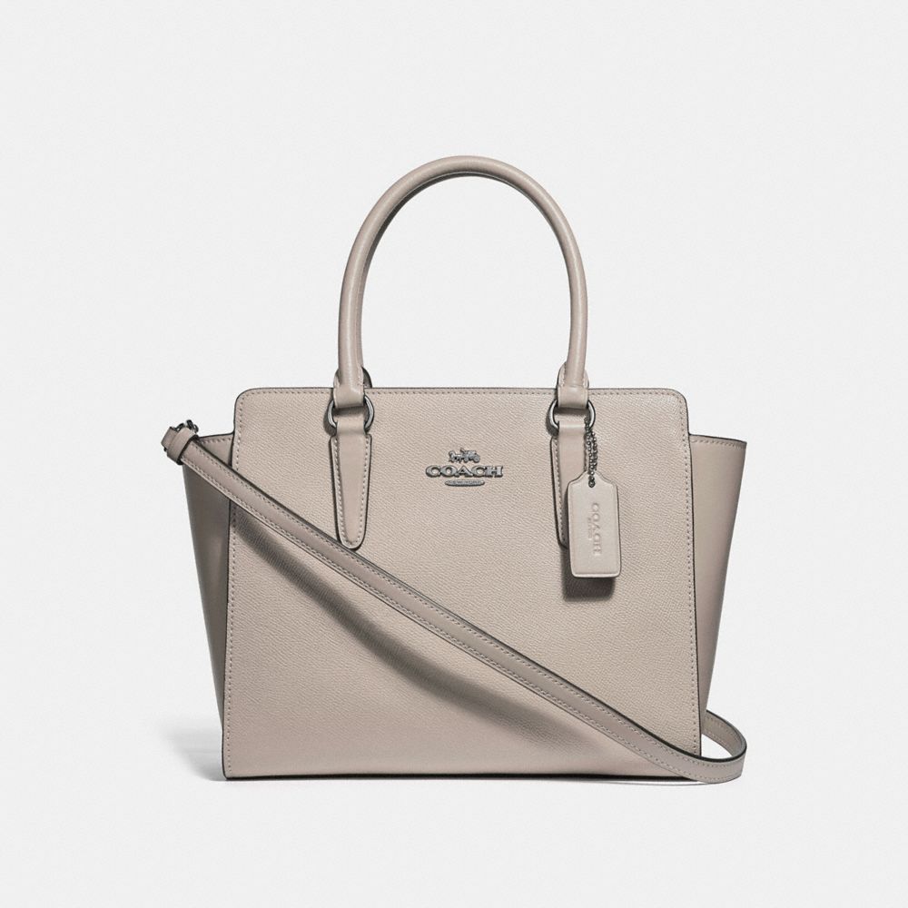 COACH F30555 LEAH SATCHEL GREY BIRCH/SILVER