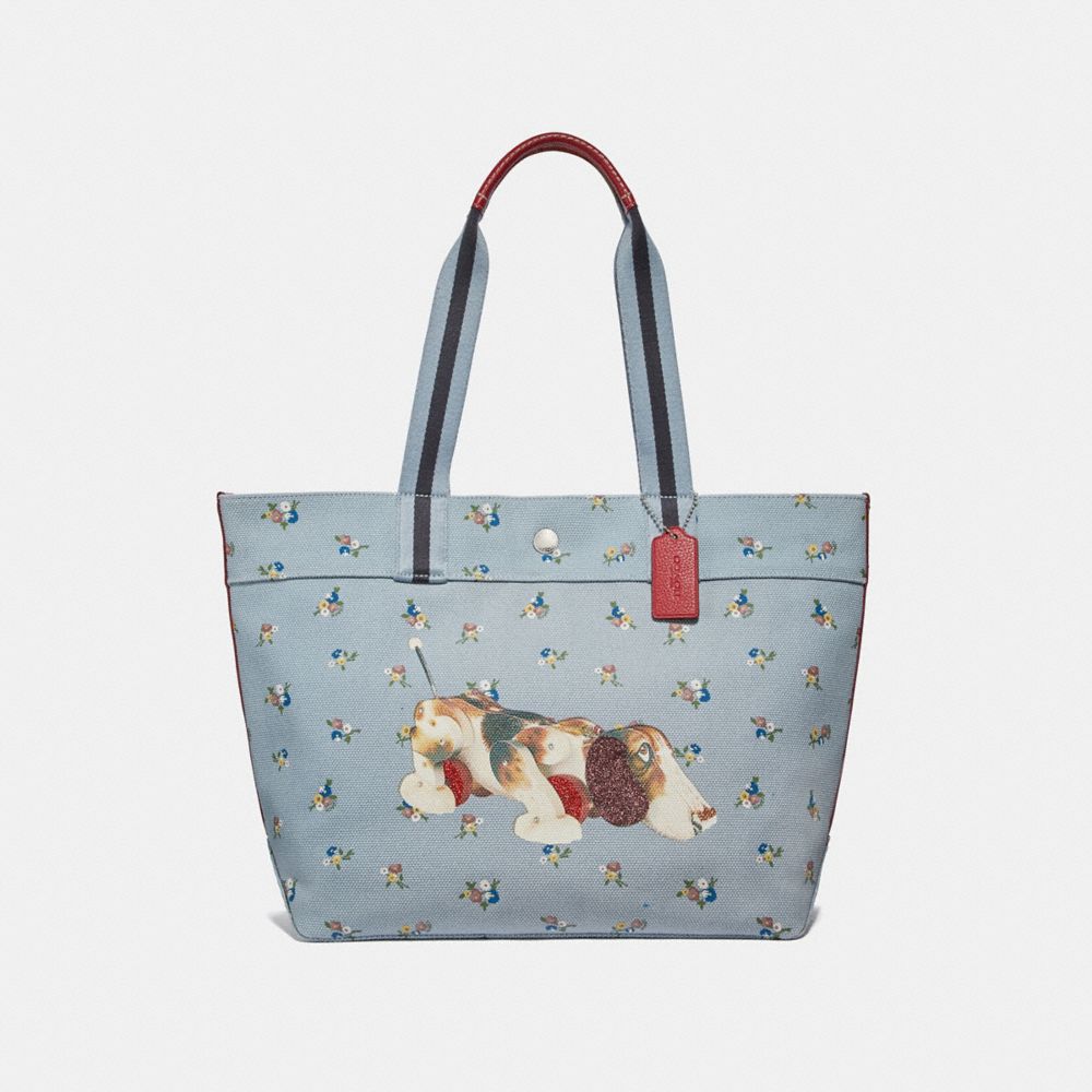 COACH F30631 - FISHER-PRICE DOG TOTE PALE BLUE MULTI/SILVER