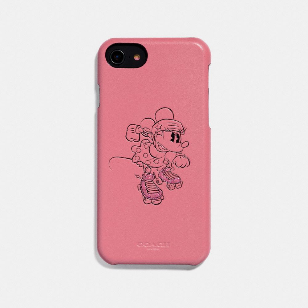 IPHONE 6S/7/8/X/XS CASE WITH ROLLERSKATE MINNIE MOUSE - F30805 - VINTAGE PINK