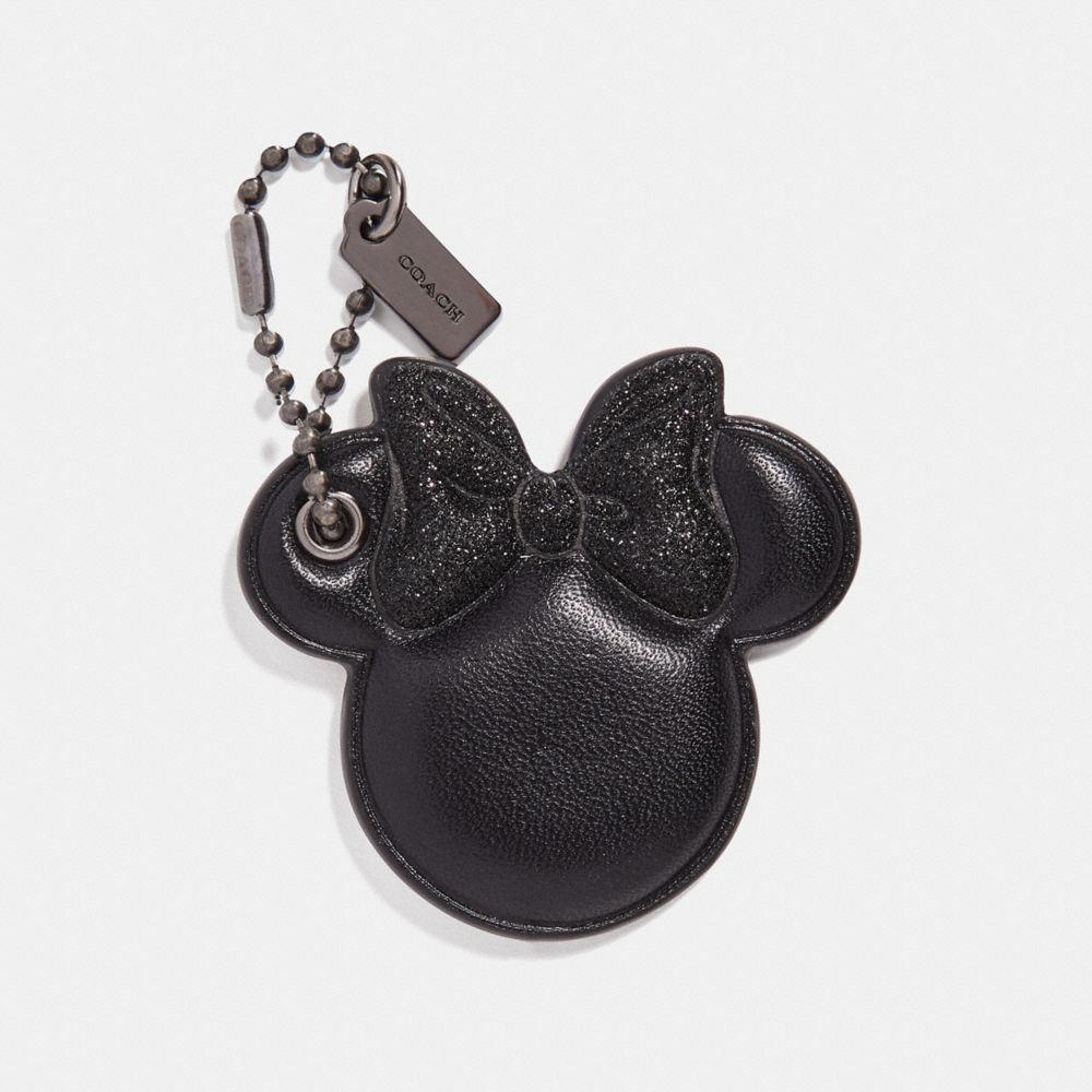 COACH F30903 Minnie Mouse Bow Hangtag MULTI/BLACK