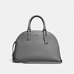 QUINN SATCHEL - F30951 - DK/HEATHER GREY