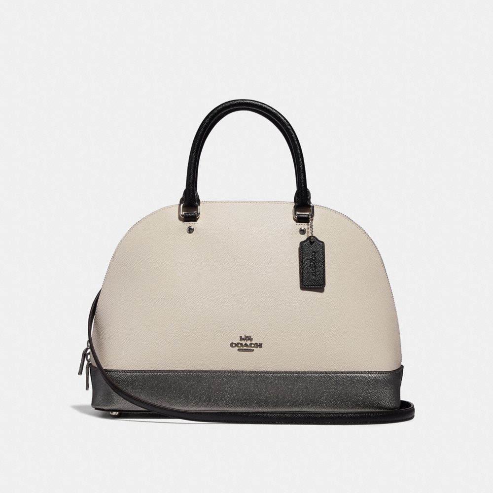 COACH F31074 SIERRA SATCHEL IN COLORBLOCK CHALK-MULTI/SILVER