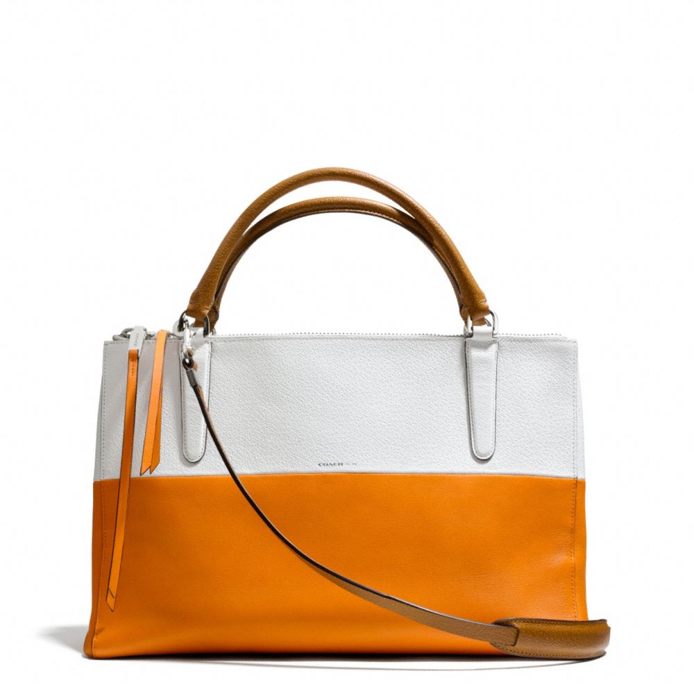 THE COLORBLOCK RETRO BOARSKIN LEATHER BOROUGH BAG - f31121 - UECKS