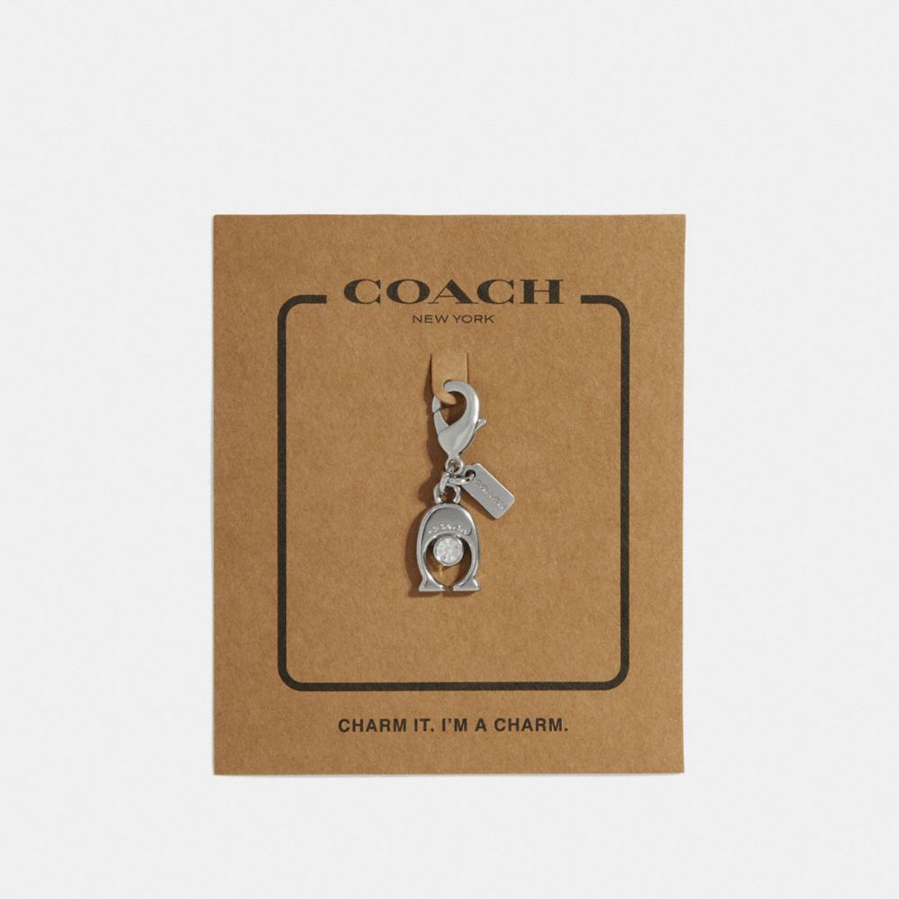 COACH f31130 COACH C CHARM SILVER