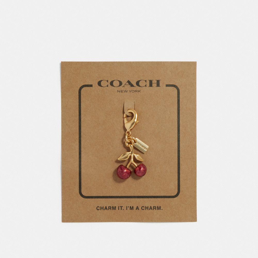 COACH f31133 CHERRY CHARM GOLD