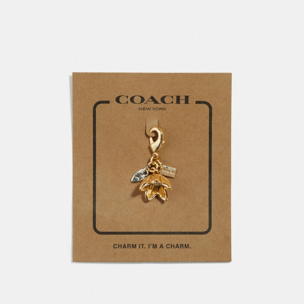 WILDFLOWER CHARM - COACH f31135 - GOLD