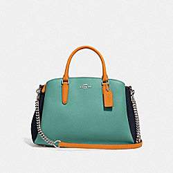 SAGE CARRYALL IN COLORBLOCK - f31170 - SILVER/BLUE MULTI