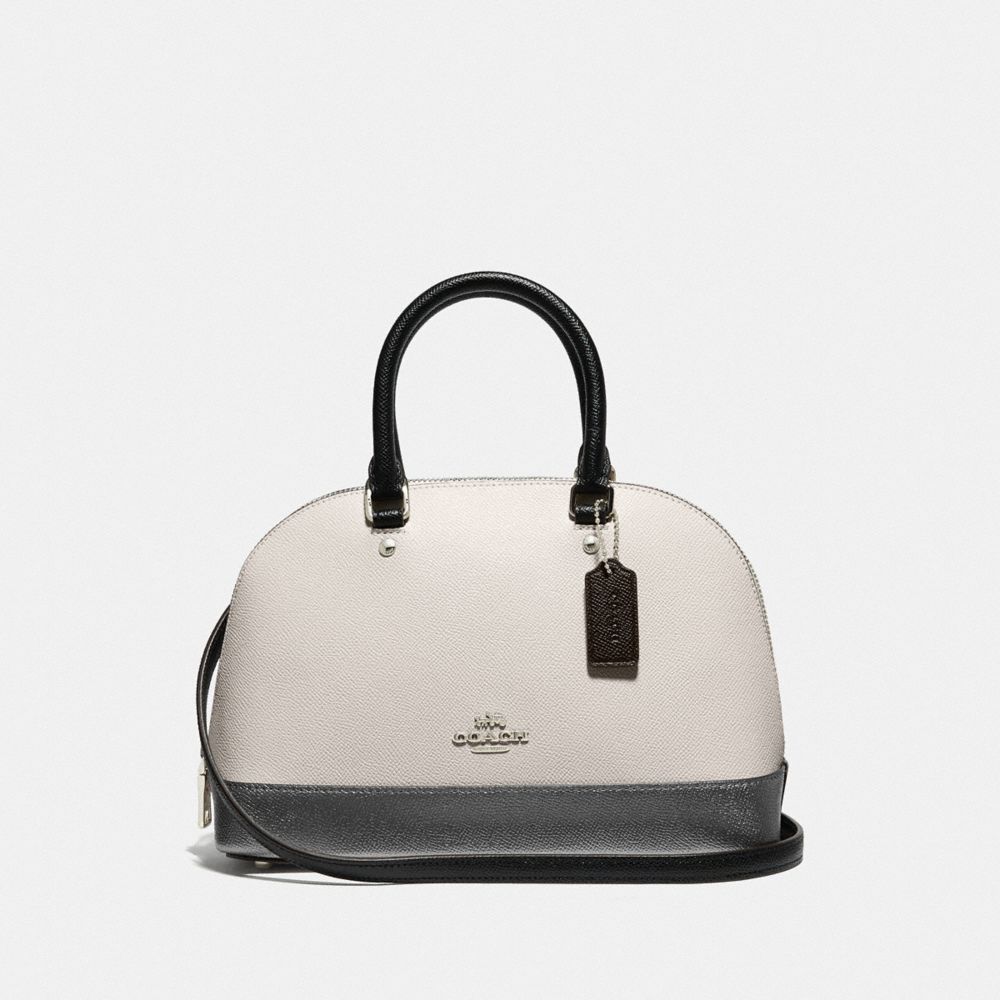 COACH F31186 - MINI SIERRA SATCHEL IN METALLIC COLORBLOCK CHALK MULTI/SILVER