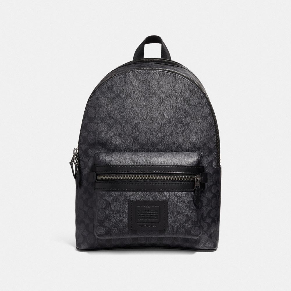 ACADEMY BACKPACK IN SIGNATURE CANVAS - QB/CHARCOAL - COACH F31216
