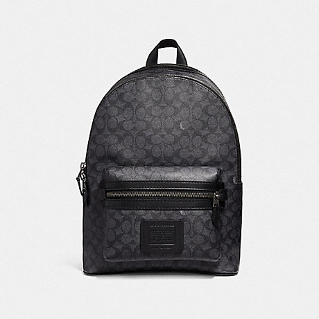 COACH ACADEMY BACKPACK IN SIGNATURE CANVAS - QB/CHARCOAL - F31216