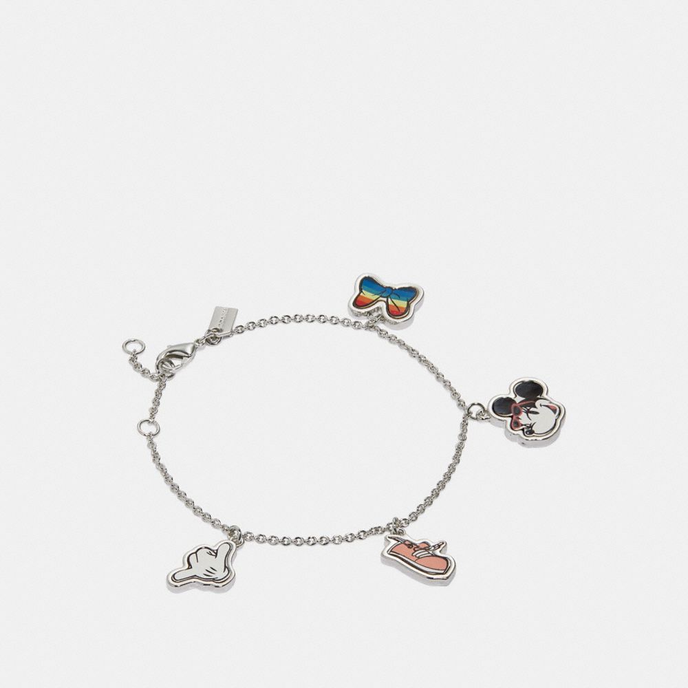COACH F31235 Minnie Mouse Charm Bracelet MULTI/SILVER