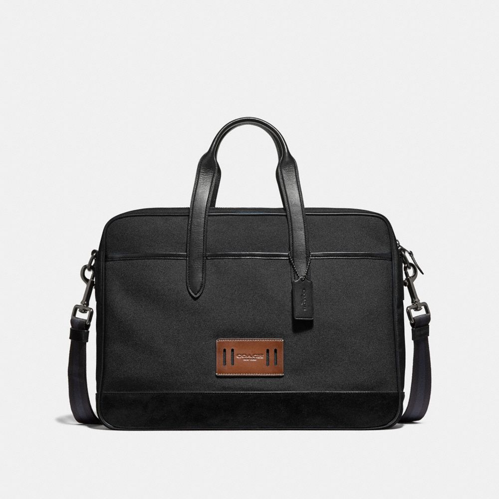 COACH F31277 Hamilton Bag In Cordura ANTIQUE NICKEL/BLACK