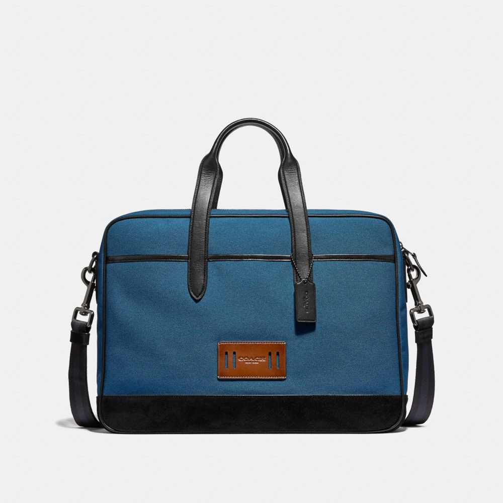 HAMILTON BAG IN CORDURA - DENIM/BLACK ANTIQUE NICKEL - COACH F31277