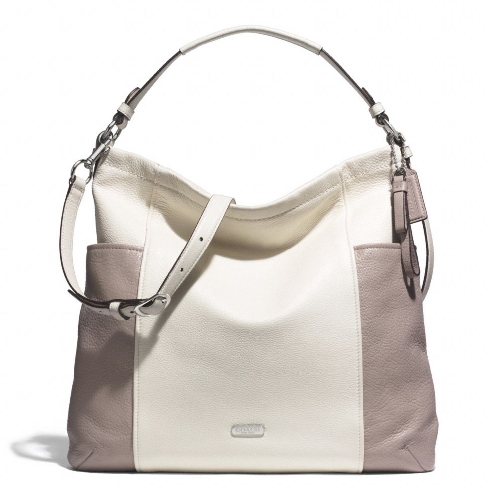 PARK COLORBLOCK HOBO - f31304 - SILVER/PARCHMENT/PUTTY
