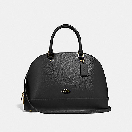 COACH F31352 SIERRA SATCHEL BLACK/LIGHT-GOLD