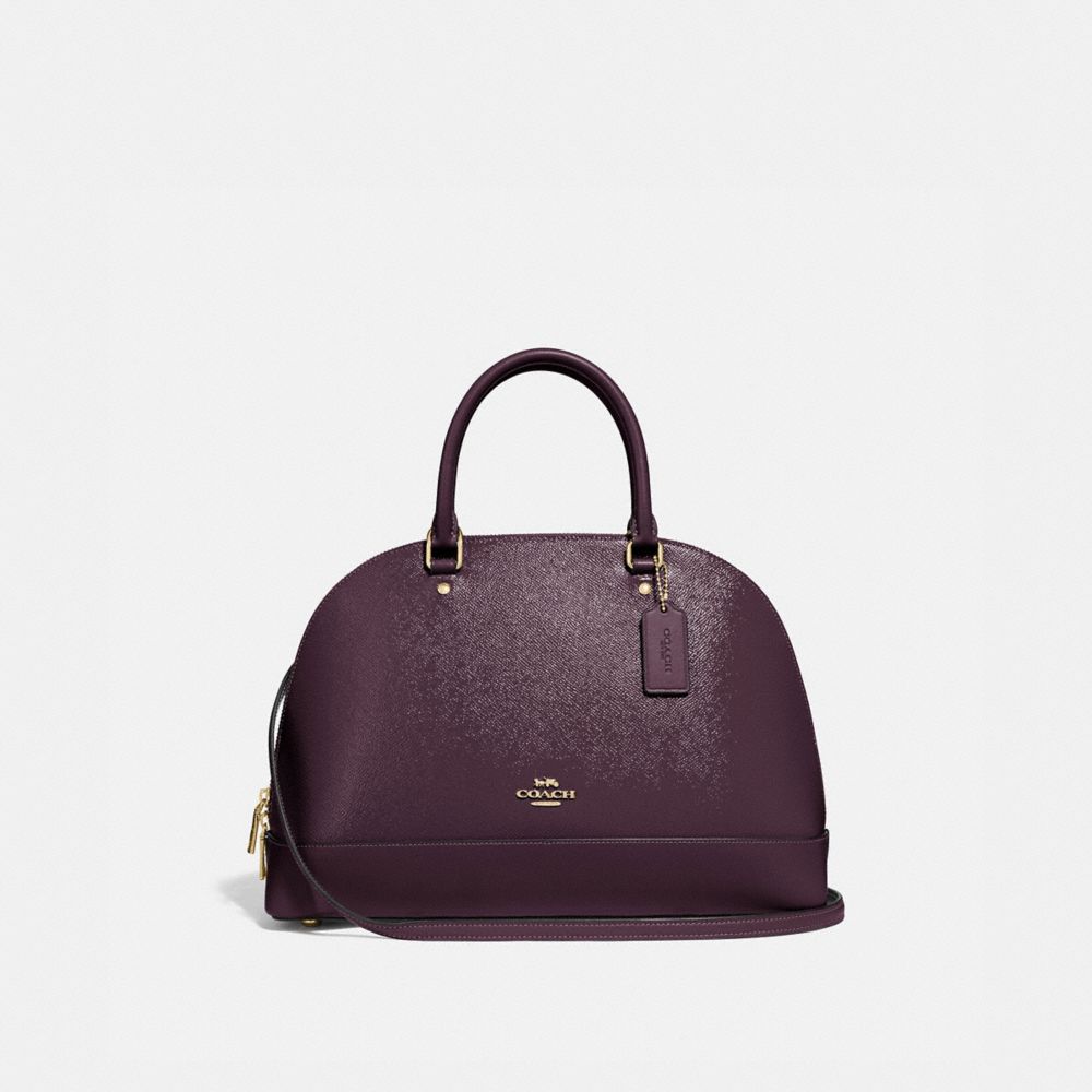 coach oxblood satchel