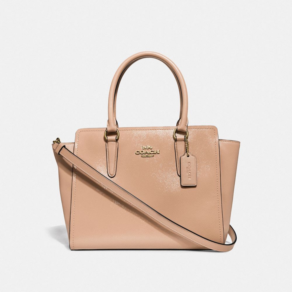 LEAH SATCHEL - BEECHWOOD/LIGHT GOLD - COACH F31357