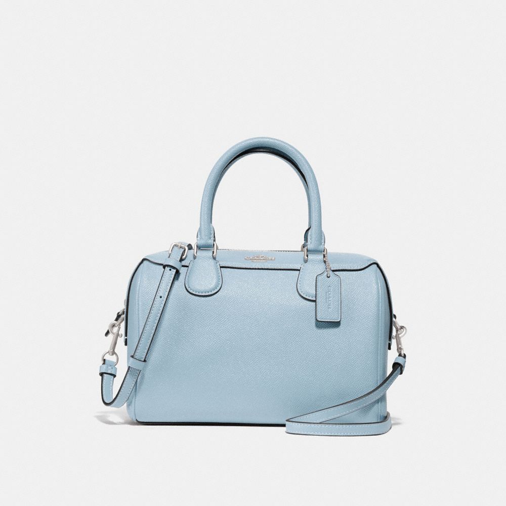 light blue coach handbag