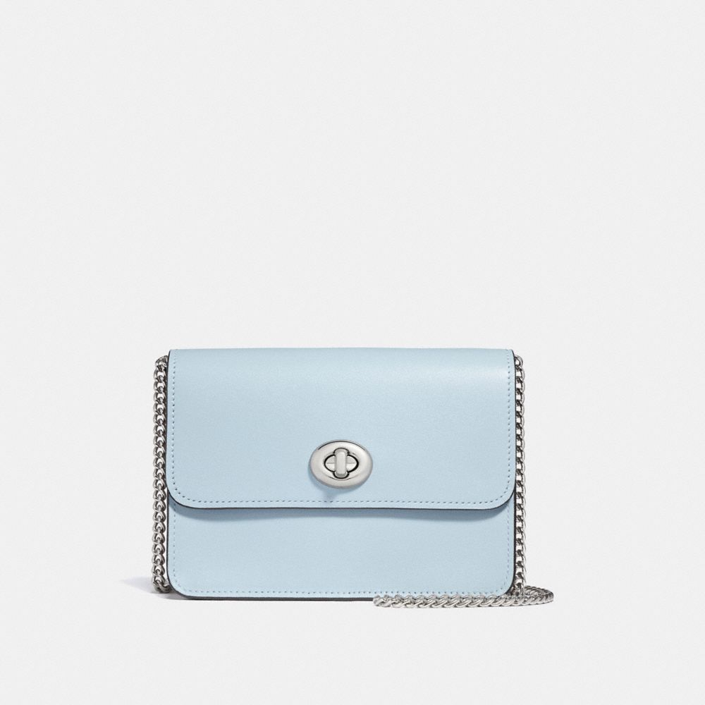 BOWERY CROSSBODY IN SIGNATURE CANVAS - KHAKI/PALE BLUE/SILVER - COACH F31384