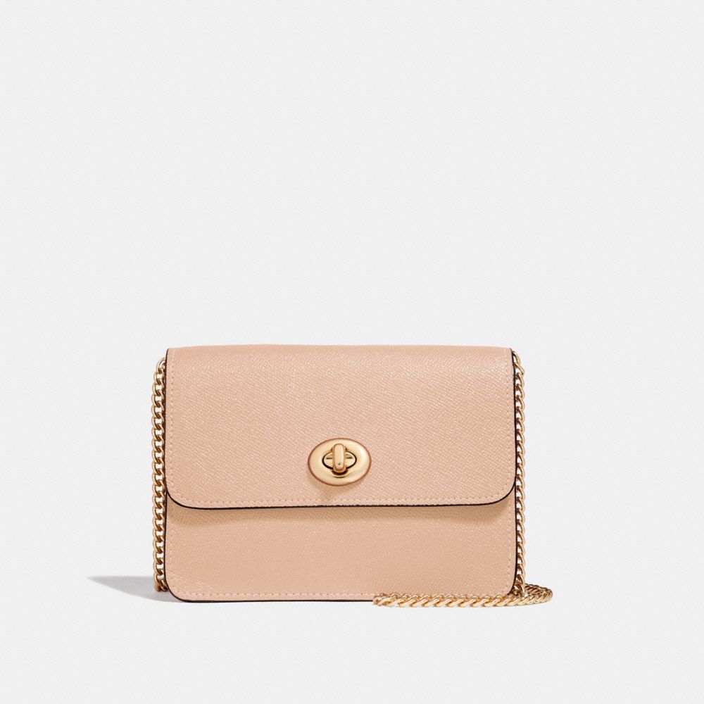 BOWERY CROSSBODY - COACH f31385 - BEECHWOOD/light gold