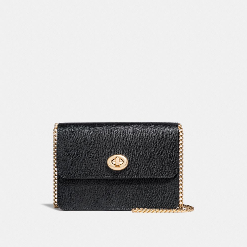 COACH f31387 BOWERY CROSSBODY BLACK/light gold