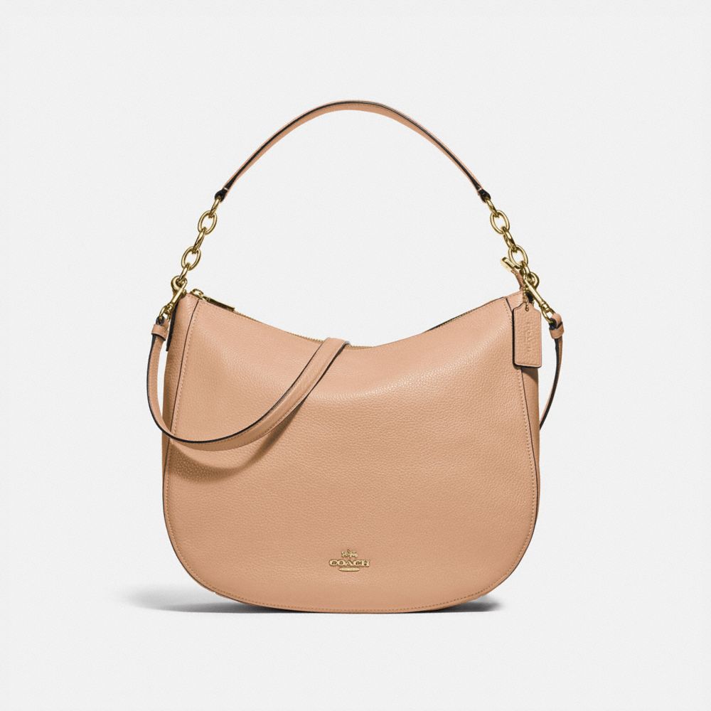 COACH ELLE HOBO - BEECHWOOD/LIGHT GOLD - F31399