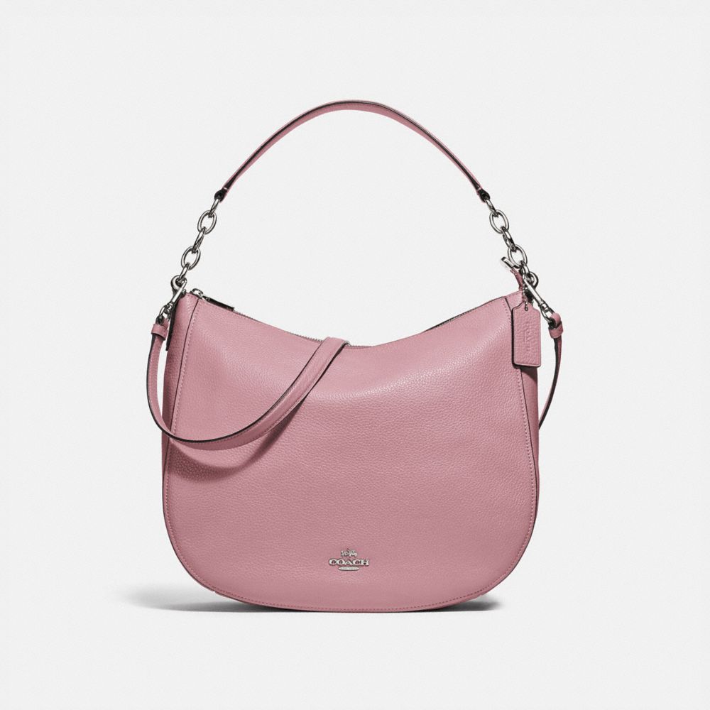 COACH F31399 ELLE HOBO DUSTY ROSE/SILVER