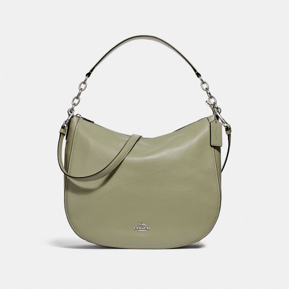 COACH F31399 ELLE HOBO LIGHT-CLOVER/SILVER