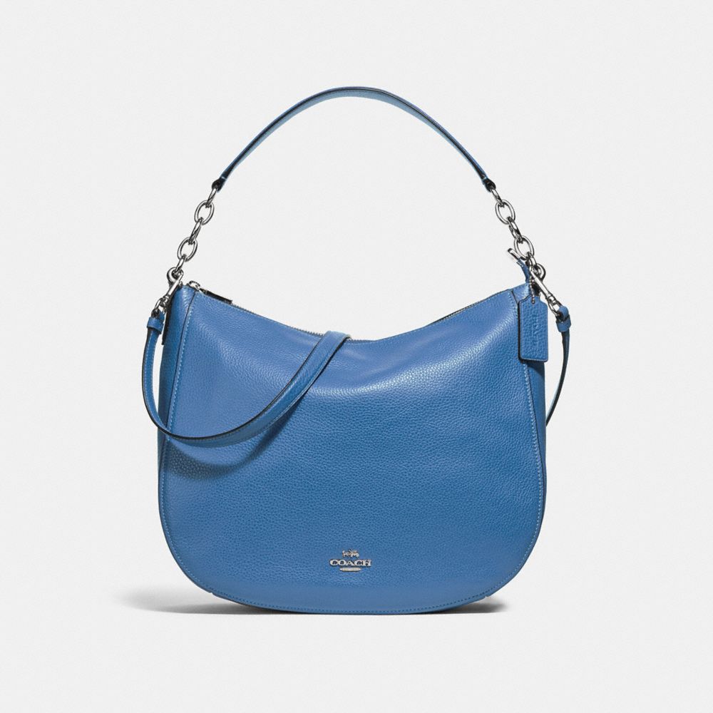 ELLE HOBO - SKY BLUE/SILVER - COACH F31399