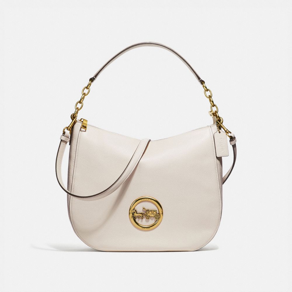 COACH F31400 Elle Hobo CHALK/OLD BRASS