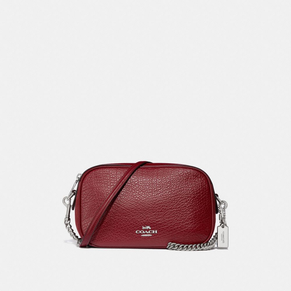 COACH F31411 - ISLA CHAIN CROSSBODY CHERRY/SILVER